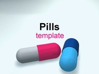 Pills medical PowerPoint template thumbnail