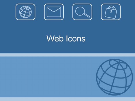 Web icons template