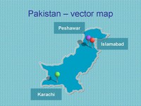 Free PowerPoint map of Pakistan thumbnail