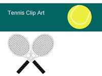 Free Tennis Clip Clip Art ball shoes racket thumbnail