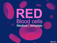 Red Blood Cells Medical PowerPoint Template thumbnail