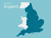 Map of England Template thumbnail