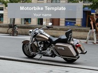 Free Motorbike PowerPoint Template thumbnail