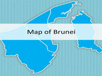 Brunei Map PowerPoint Template thumbnail