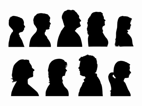 Woman Bust Silhouette