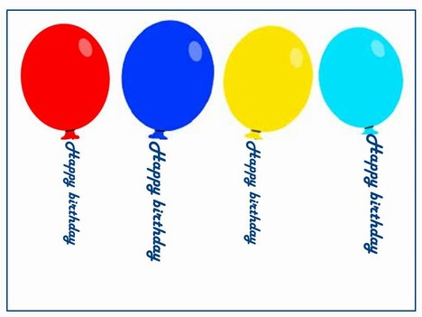 Template Of Balloons