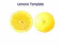 Lemons PowerPoint template thumbnail