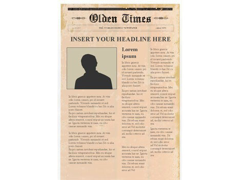 Free newspaper template to copy - tideshed