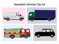Specialist transport vehicles Clip Art thumbnail
