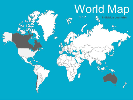 editable world map powerpoint template