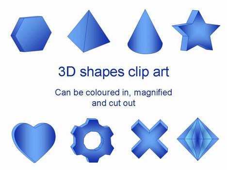 3D Shapes Clipart - Lindsay Bowden