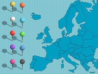 UK and Europe PowerPoint Maps thumbnail