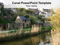 Canal Background PowerPoint Template thumbnail