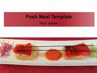 Posh Meal PowerPoint Template thumbnail