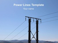 Power Lines PowerPoint Template thumbnail