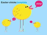 Easter Chicks PowerPoint Template thumbnail