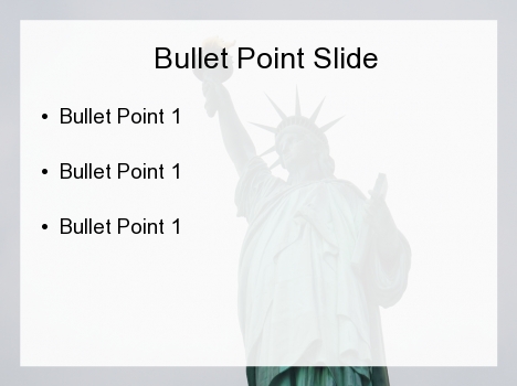 Lady Liberty PowerPoint Template inside page