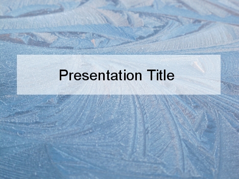 Ice Feathers PowerPoint Template